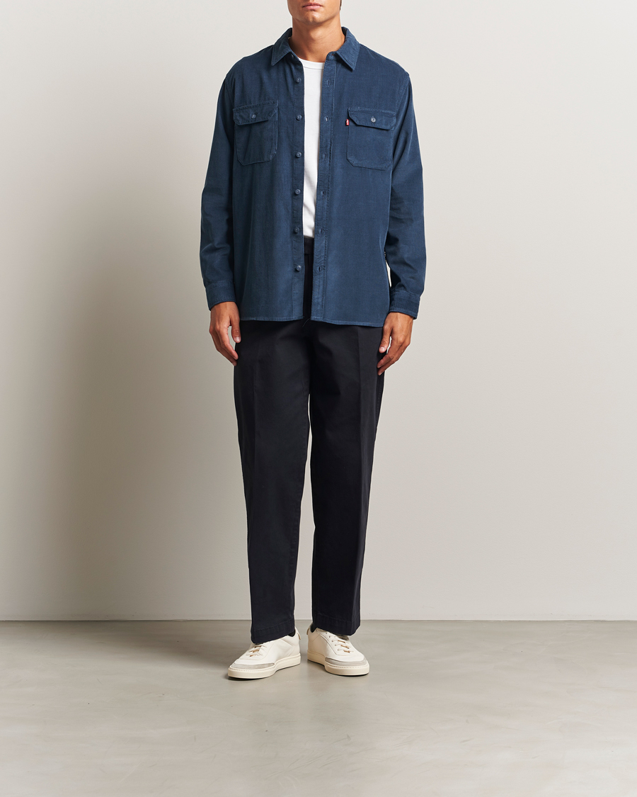 Herr | Skjortor | Levi's | Jackson Corduroy Worker Shirt Zodiac Blue