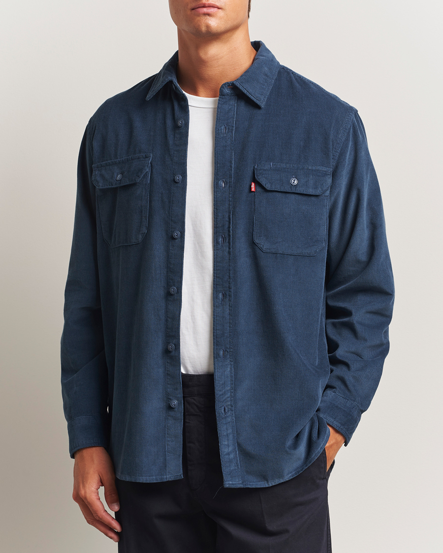 Herr | Skjortor | Levi's | Jackson Corduroy Worker Shirt Zodiac Blue