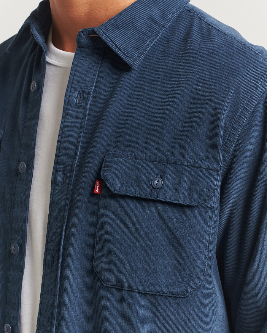 Herr | Skjortor | Levi's | Jackson Corduroy Worker Shirt Zodiac Blue