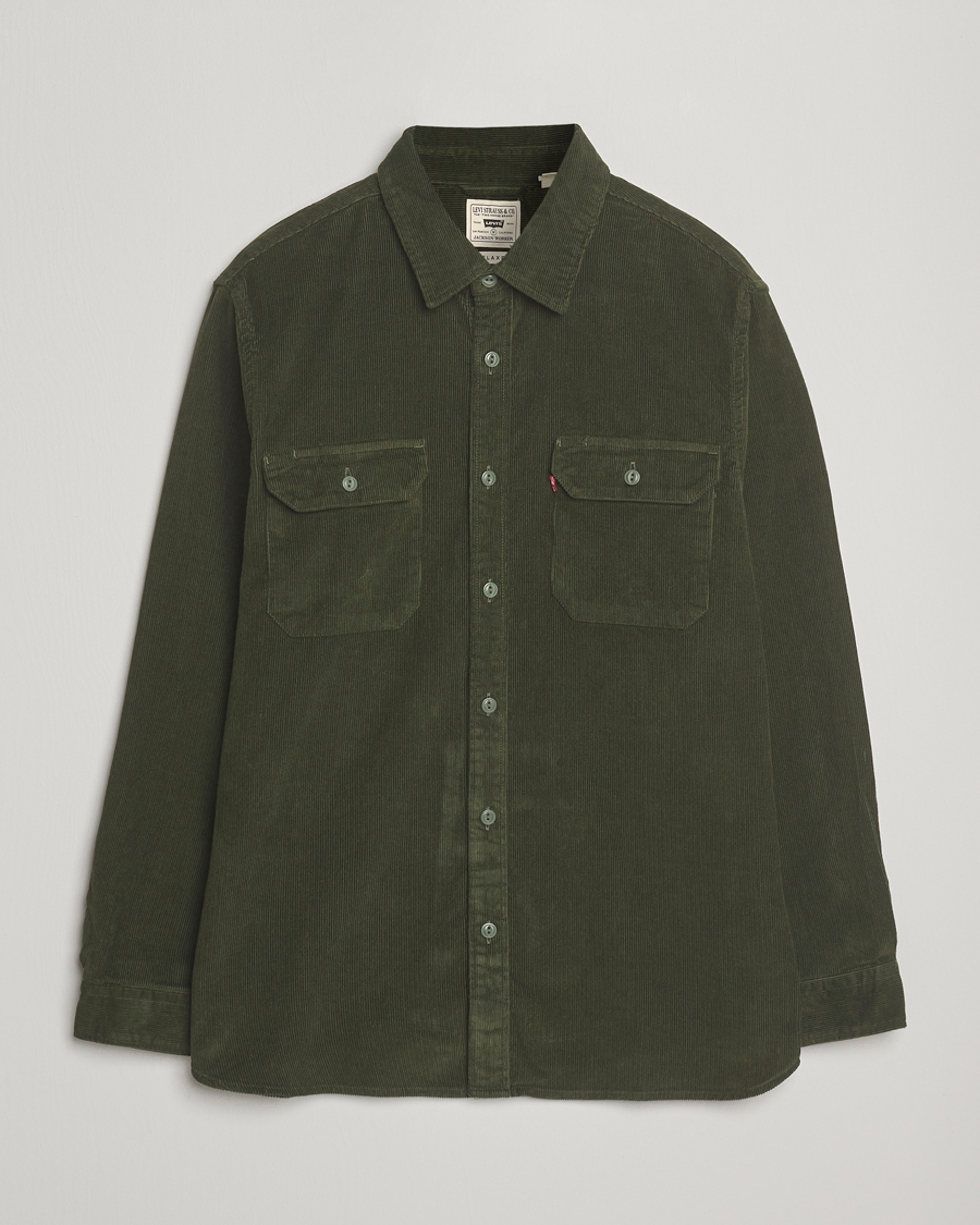 Herr | Skjortor | Levi's | Jackson Corduroy Worker Shirt Dark Green