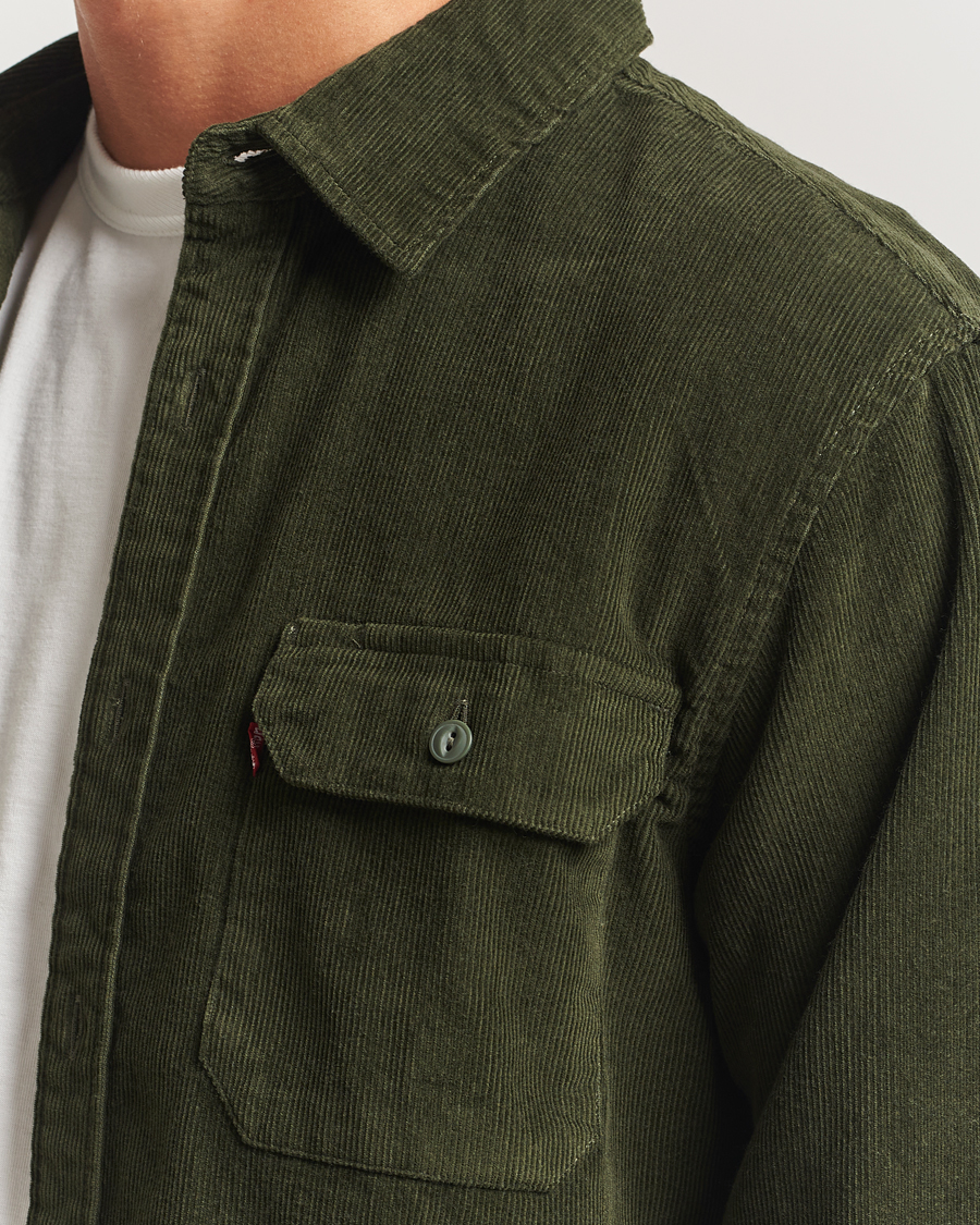 Herr | Skjortor | Levi's | Jackson Corduroy Worker Shirt Dark Green