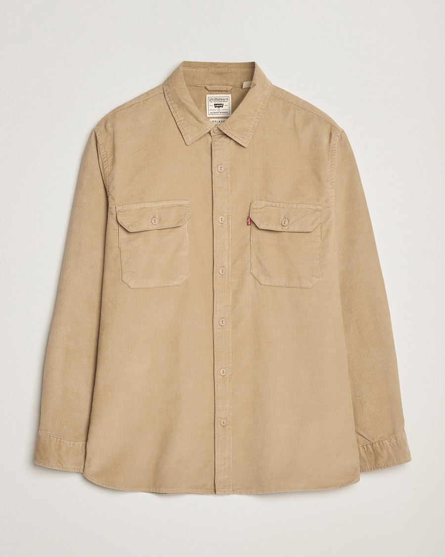 Herr | Skjortor | Levi's | Jackson Corduroy Worker Shirt Beige