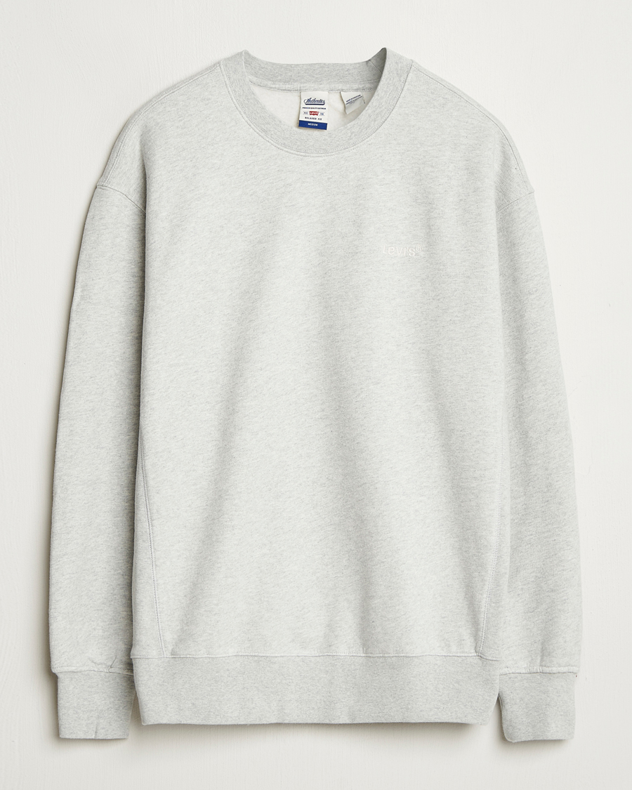 Herr | Tröjor | Levi's | Authentic Crew Neck Sweatshirt Light Grey Heather