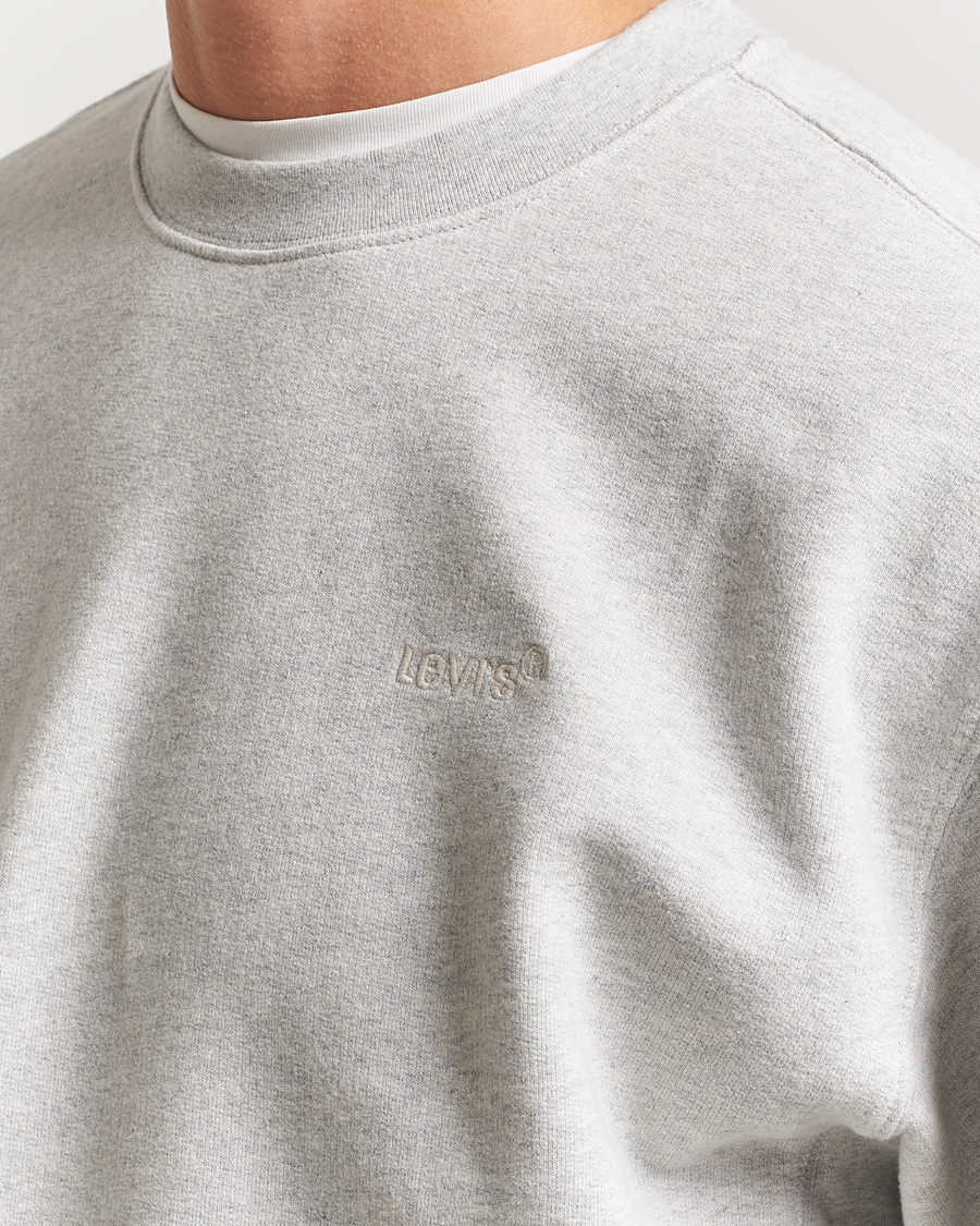 Herr | Tröjor | Levi's | Authentic Crew Neck Sweatshirt Light Grey Heather