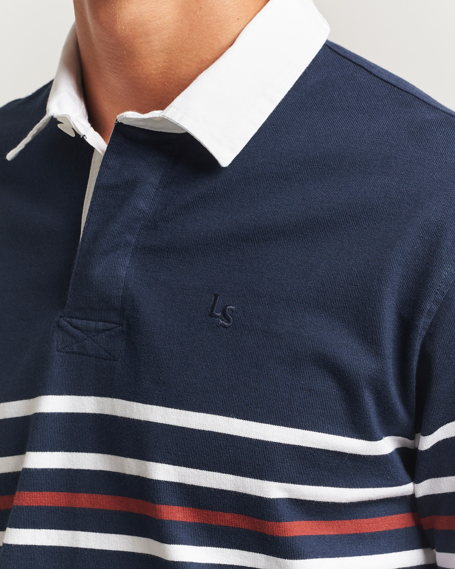 Herr | Tröjor | Levi's | Union Striped Rugby Sweater Navy Blazer