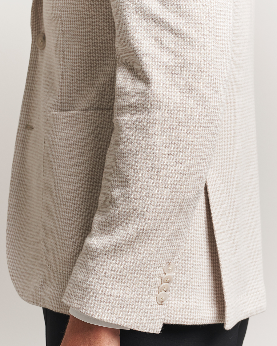 Herr | Kavajer | BOSS BLACK | Hanry Cotton Pepita Blazer Medium Beige