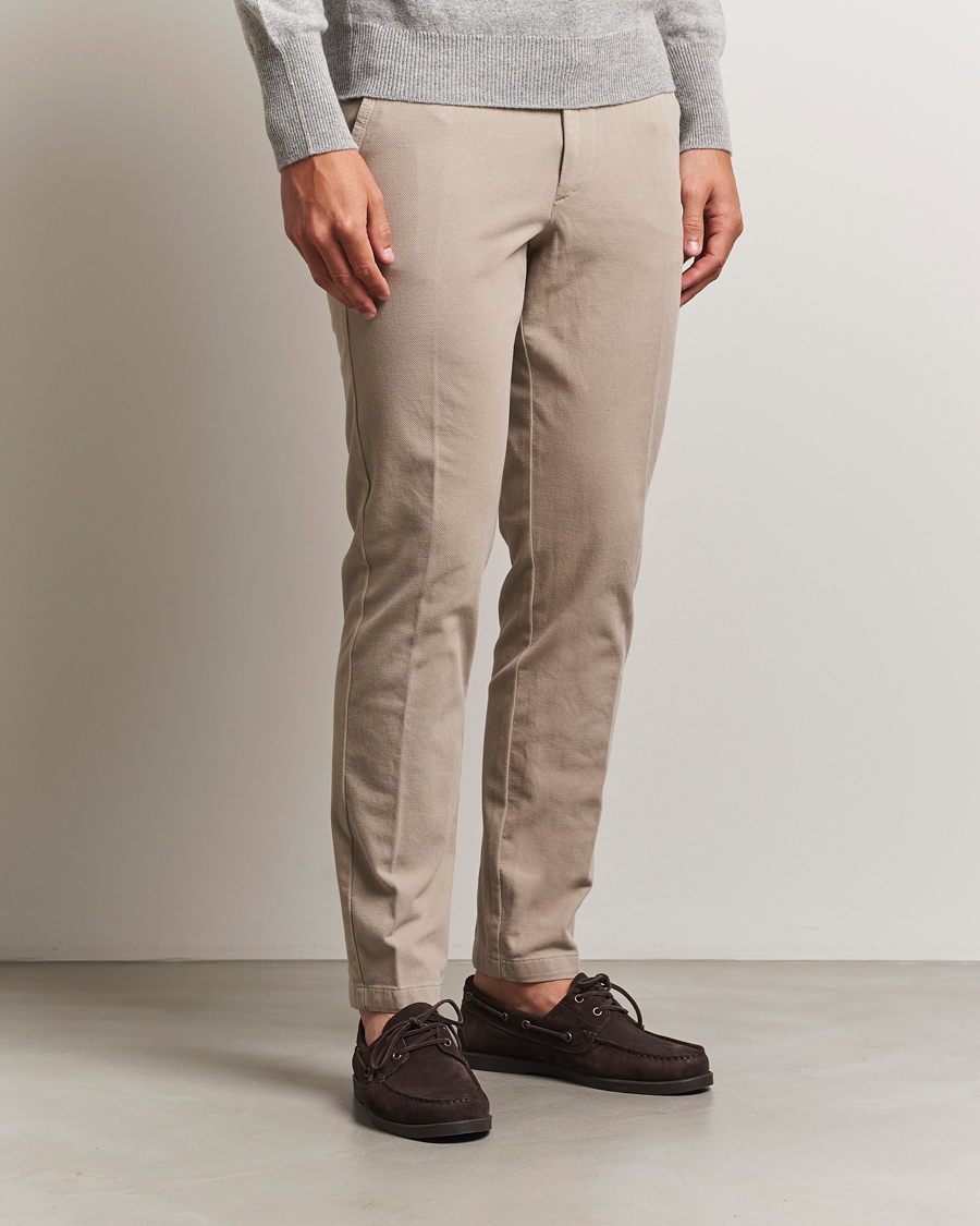 Herr | Byxor | BOSS BLACK | Kaiton Structured Chinos Open Beige