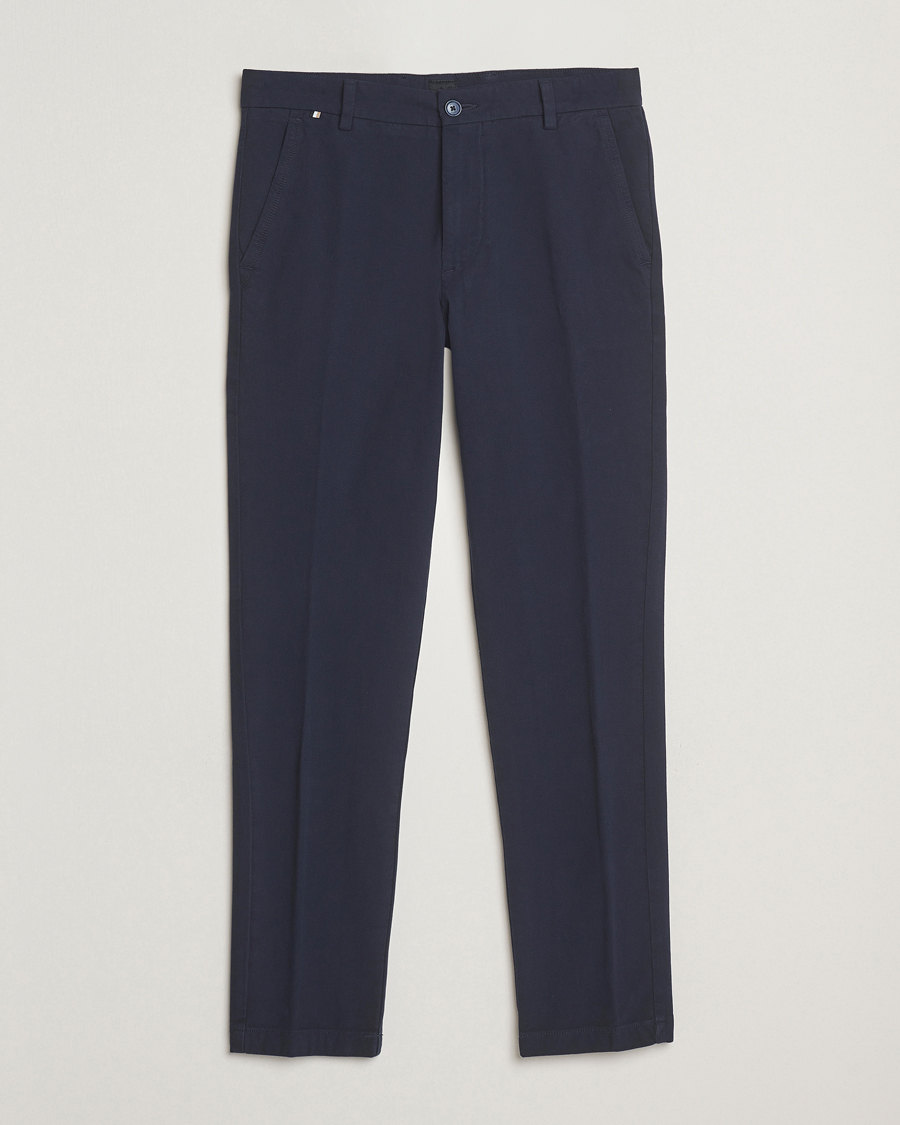 Herr | Byxor | BOSS BLACK | Kaiton Structured Chinos Dark Blue