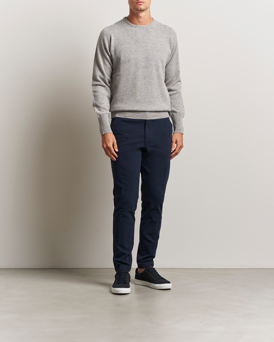 Herr | Byxor | BOSS BLACK | Kaiton Structured Chinos Dark Blue
