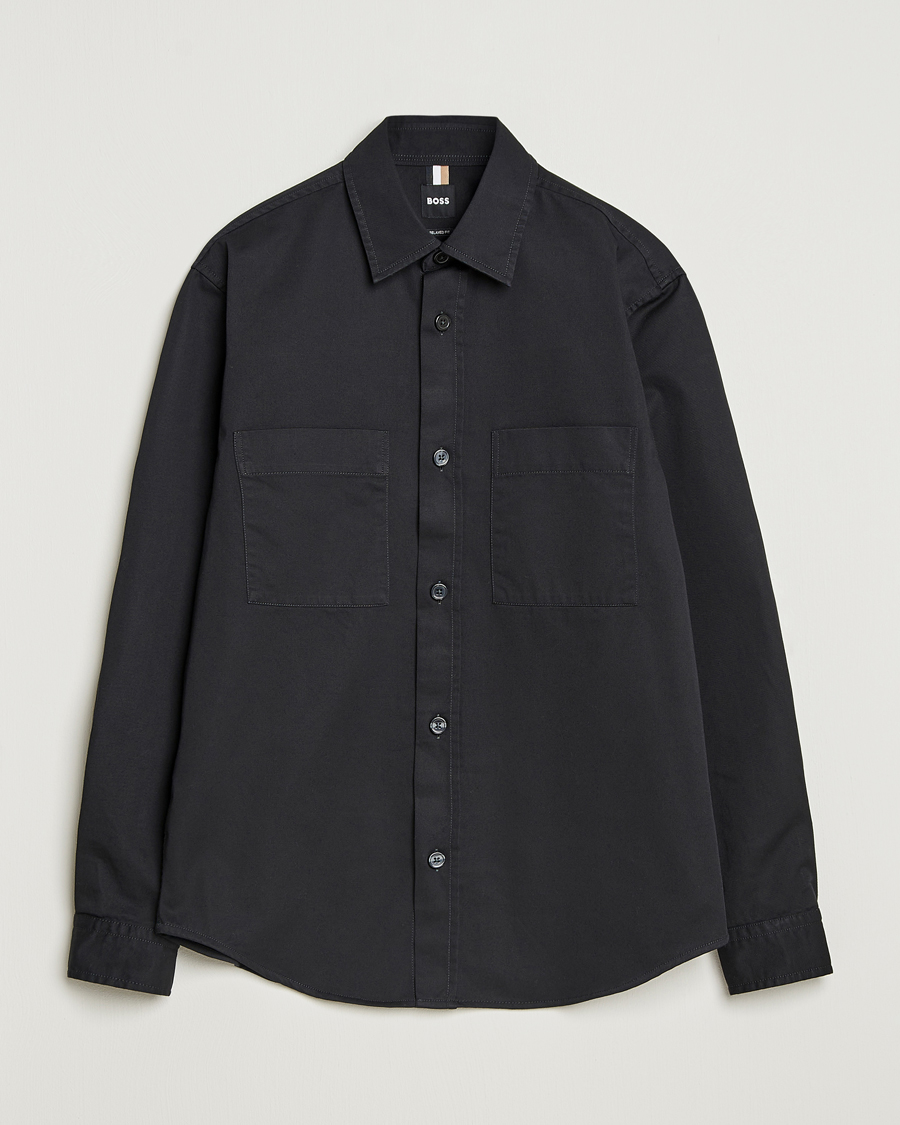 Herr | Skjortor | BOSS BLACK | Owen Overshirt Black