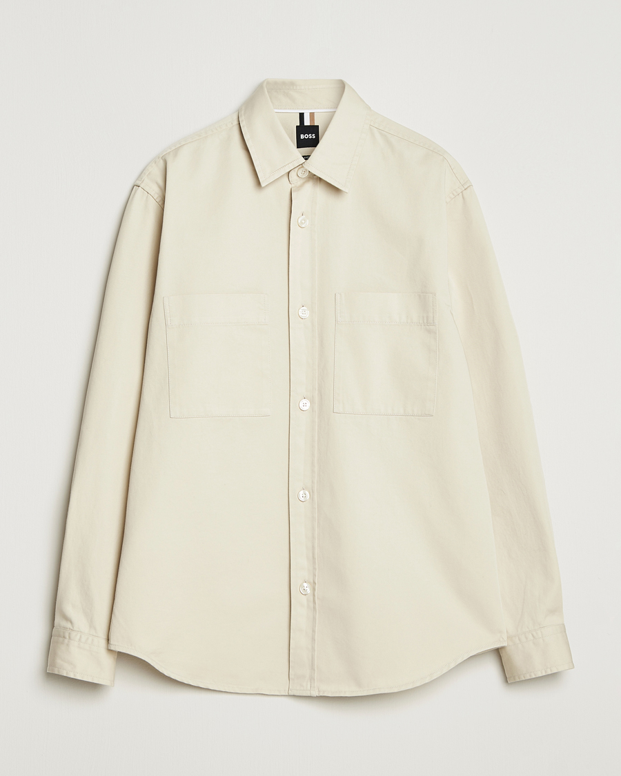 Herr | Skjortor | BOSS BLACK | Owen Overshirt Open White