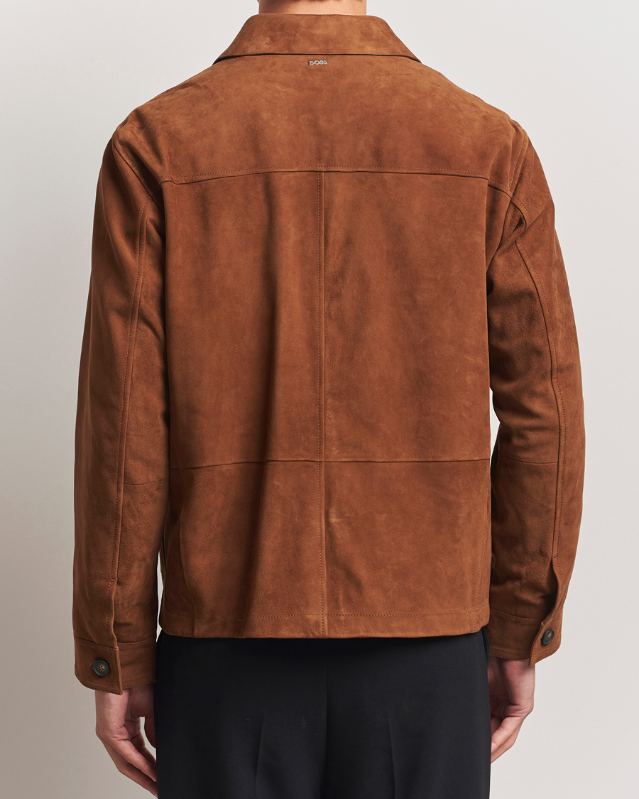Herr | Jackor | BOSS BLACK | Markuedo Suede Jacket Medium Brown