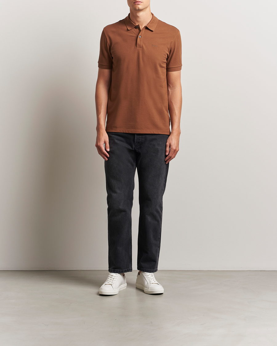 Herr | Pikéer | BOSS BLACK | Pallas Polo Medium Brown