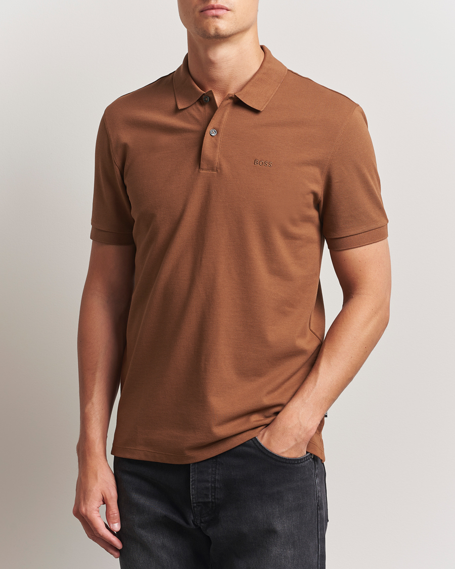 Herr | Pikéer | BOSS BLACK | Pallas Polo Medium Brown