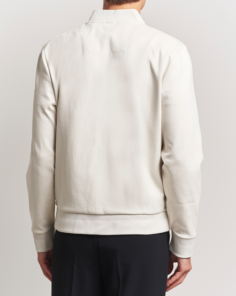 Herr | Tröjor | BOSS BLACK | Skiles Hybrid Full Zip Open White