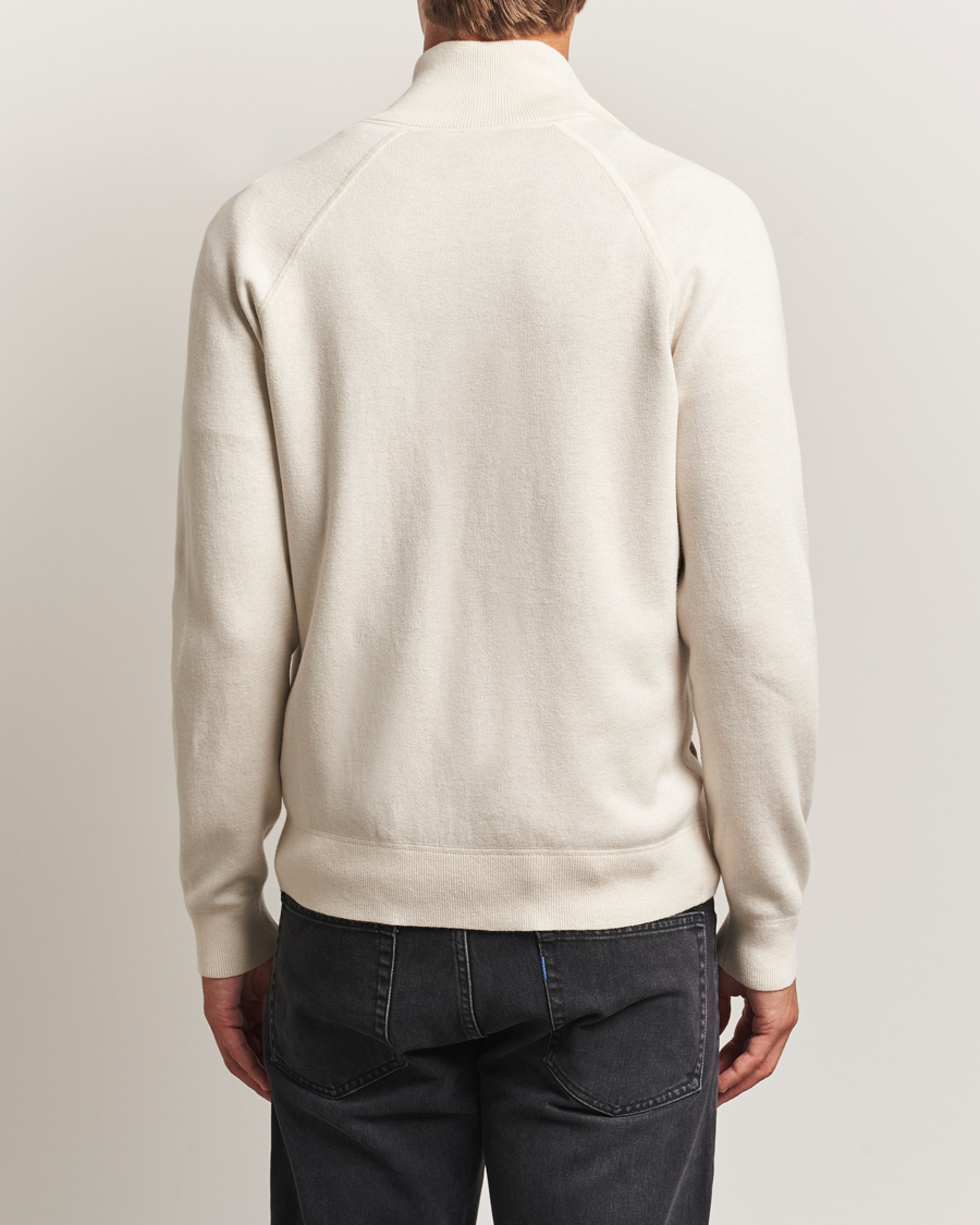 Herr | Tröjor | BOSS BLACK | Idino Knitted Full Zip Open White