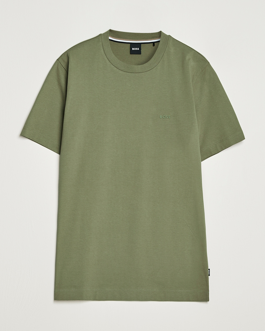 Herr | T-Shirts | BOSS BLACK | Thompson Crew Neck T-Shirt Medium Green