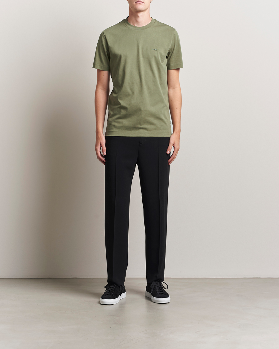 Herr | T-Shirts | BOSS BLACK | Thompson Crew Neck T-Shirt Medium Green