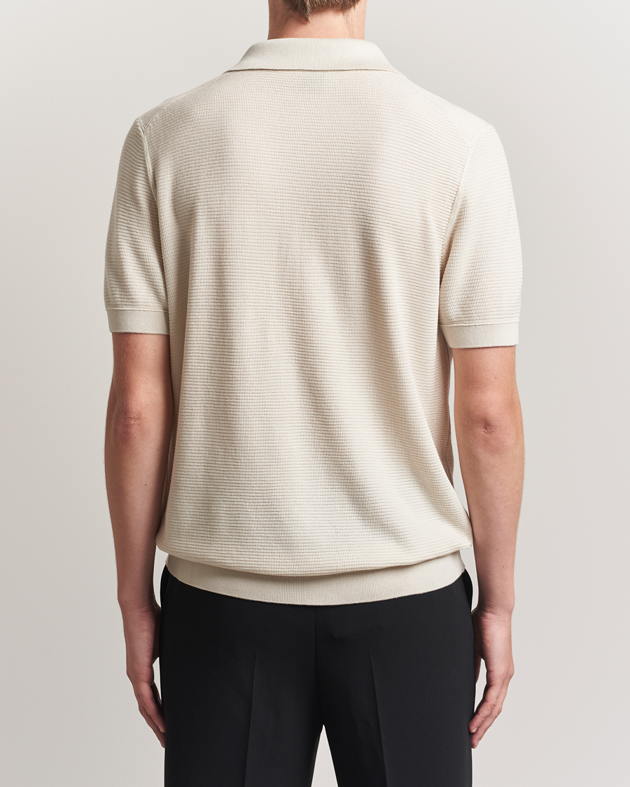 Herr | Pikéer | BOSS BLACK | Lanotti Knitted Polo Open White