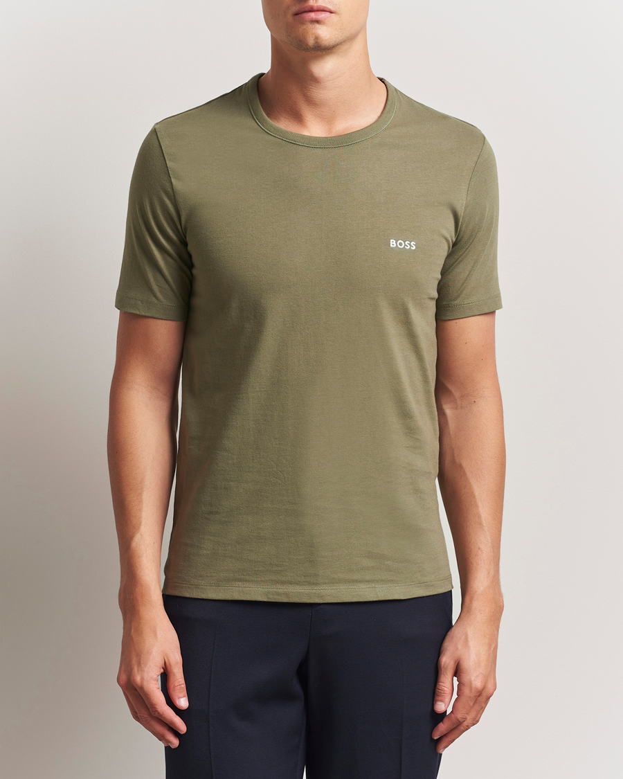Herr | T-Shirts | BOSS BLACK | 3-Pack Crew Neck T-Shirt Grey/Green/Black