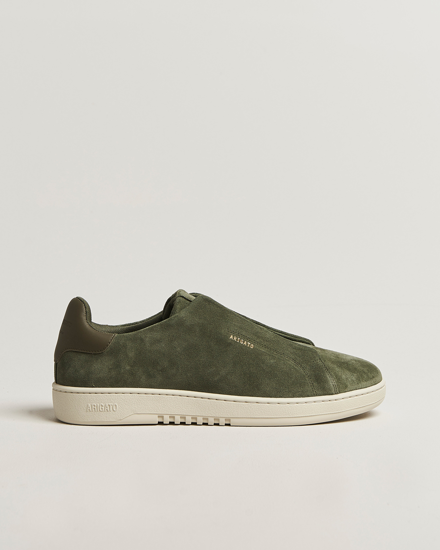 Herr | Sneakers | Axel Arigato | Dice Laceless Suede Sneaker Dark Green