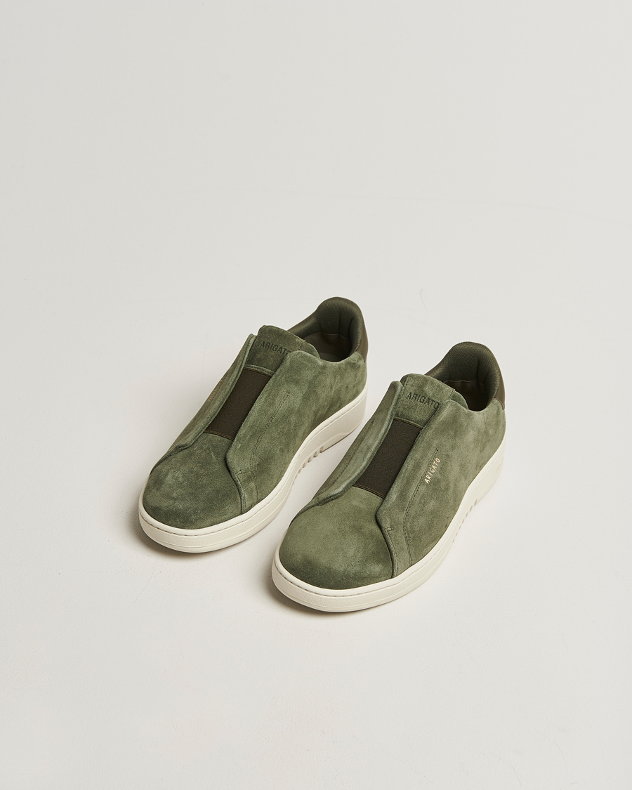 Herr | Sneakers | Axel Arigato | Dice Laceless Suede Sneaker Dark Green