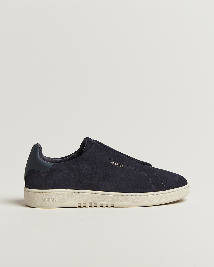 Herr | Sneakers | Axel Arigato | Dice Laceless Suede Sneaker Dark Blue