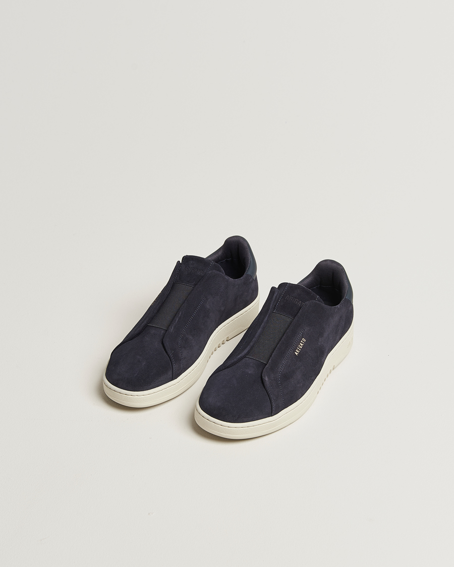 Herr | Sneakers | Axel Arigato | Dice Laceless Suede Sneaker Dark Blue