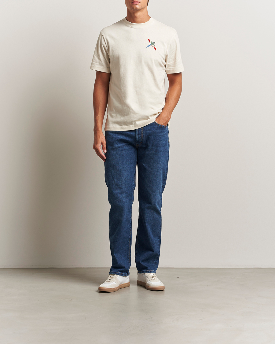 Herr | T-Shirts | Axel Arigato | Micro Bee Bird T-Shirt Pale Beige