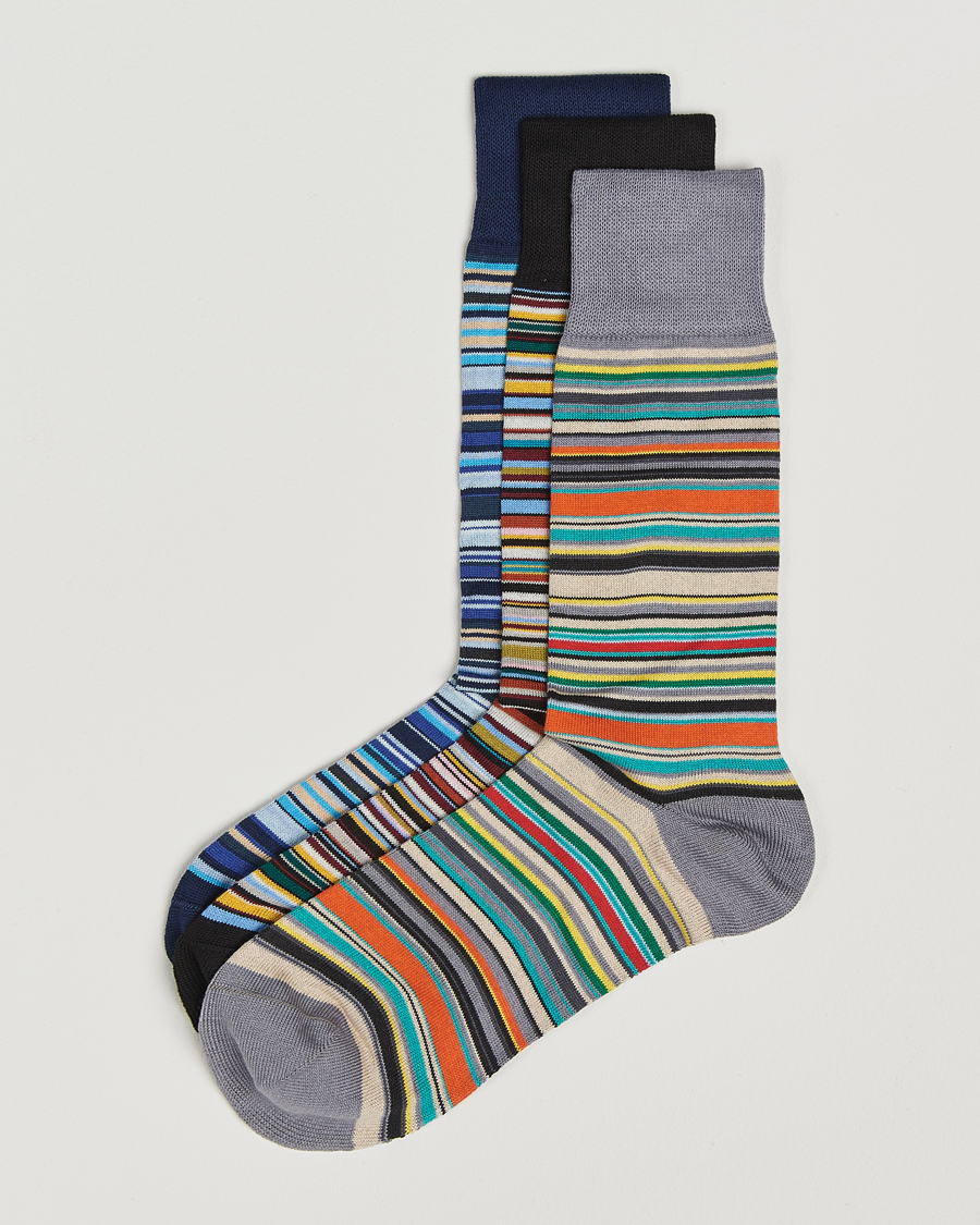 Herr | Underkläder | Paul Smith | 3-Pack Signature Striped Socks Multi