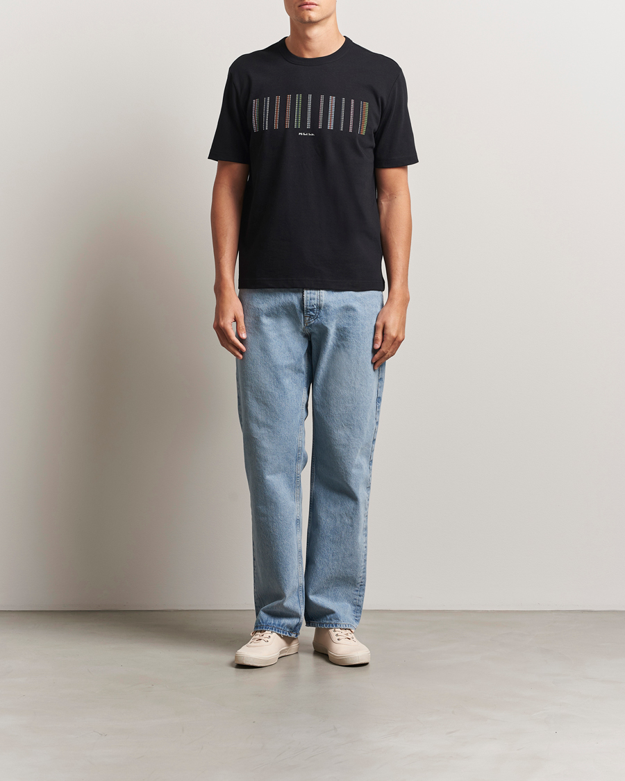 Herr | T-Shirts | PS Paul Smith | Striped Crew Neck T-Shirt Black