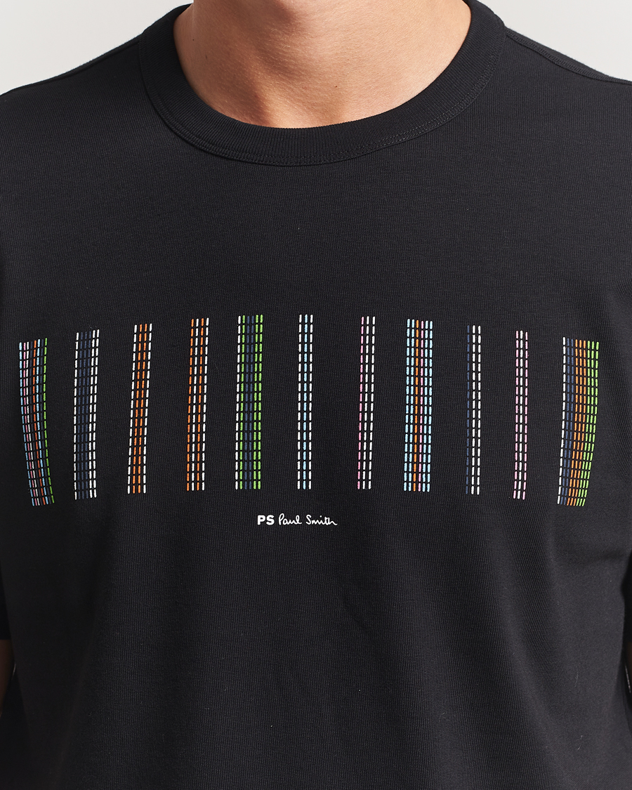 Herr | T-Shirts | PS Paul Smith | Striped Crew Neck T-Shirt Black