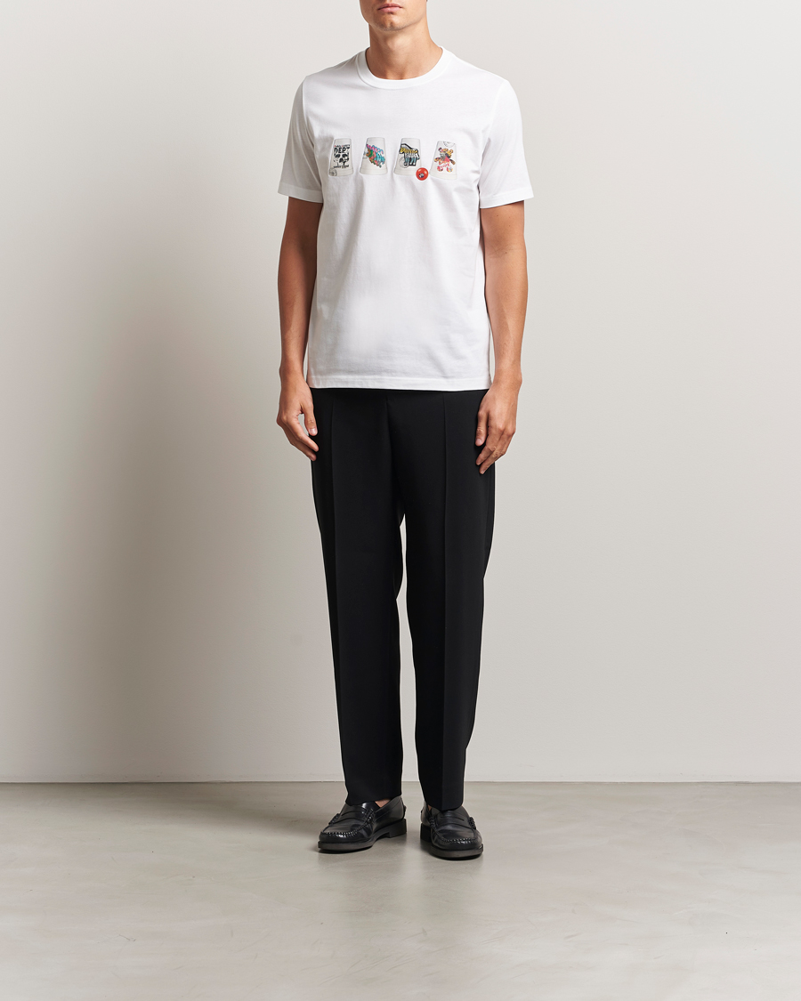 Herr | T-Shirts | PS Paul Smith | Cups Crew Neck T-Shirt White
