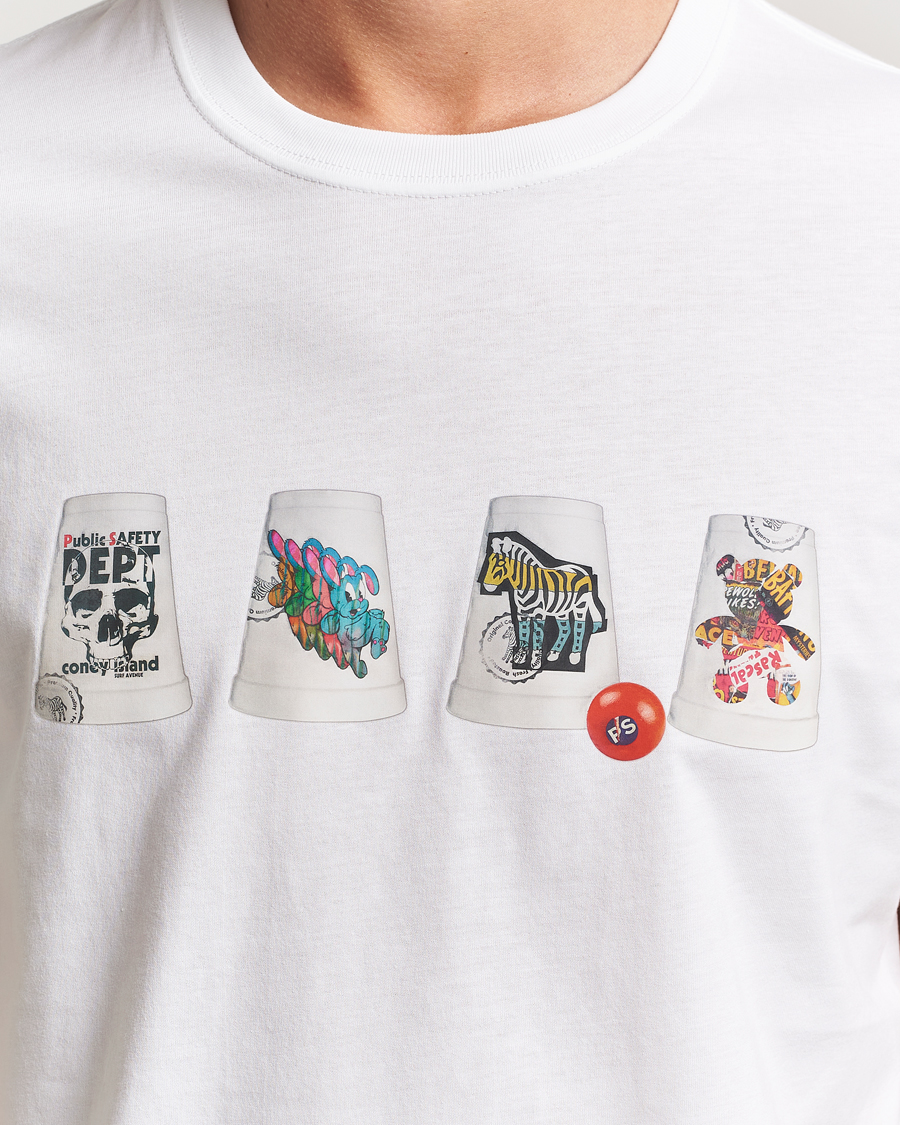 Herr | T-Shirts | PS Paul Smith | Cups Crew Neck T-Shirt White