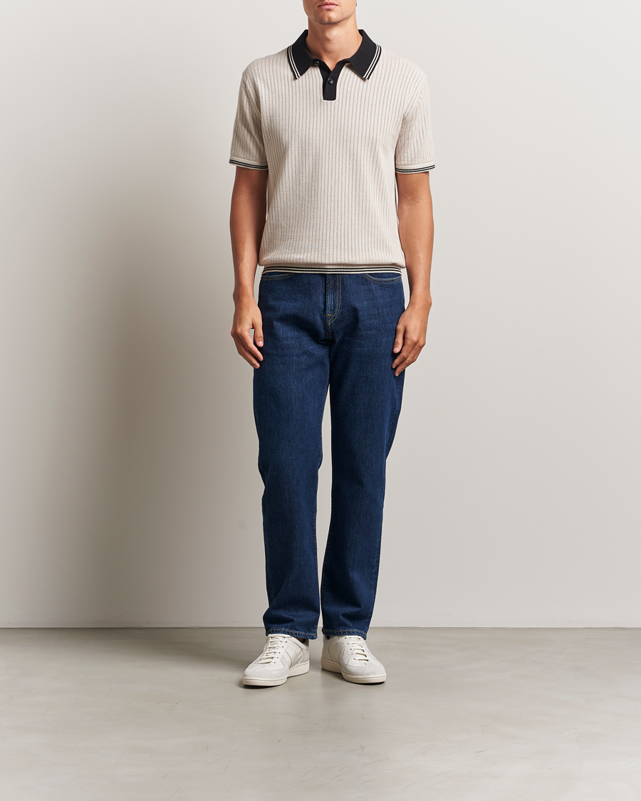Herr | Pikéer | PS Paul Smith | Knitted Polo Off White