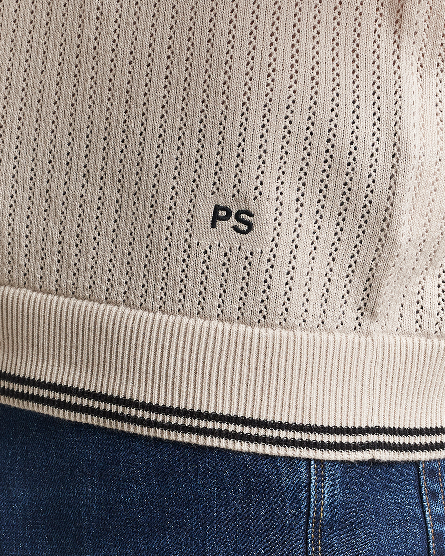Herr | Pikéer | PS Paul Smith | Knitted Polo Off White
