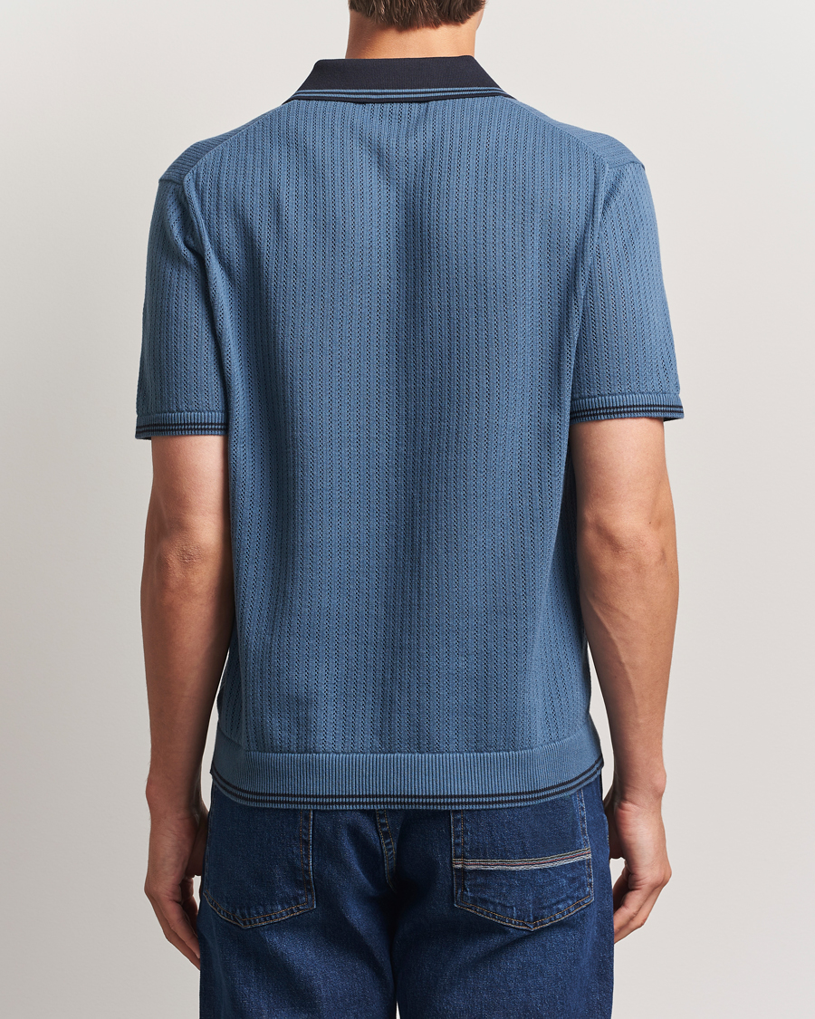Herr | Pikéer | PS Paul Smith | Knitted Polo Blue