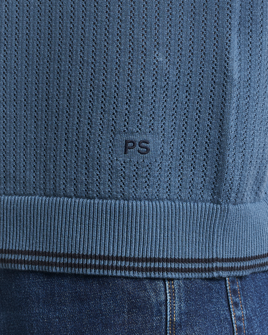 Herr | Pikéer | PS Paul Smith | Knitted Polo Blue