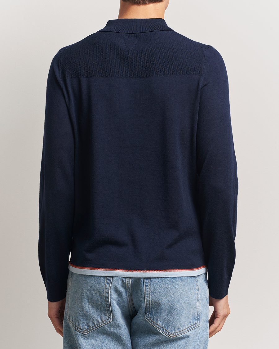 Herr | Tröjor | PS Paul Smith | Merino Knitted Full Zip Navy