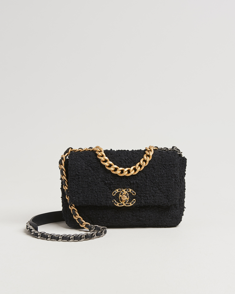 Herr | Gifts for Her | Chanel Pre-Owned | Chanel 19 Tweed Handbag Black