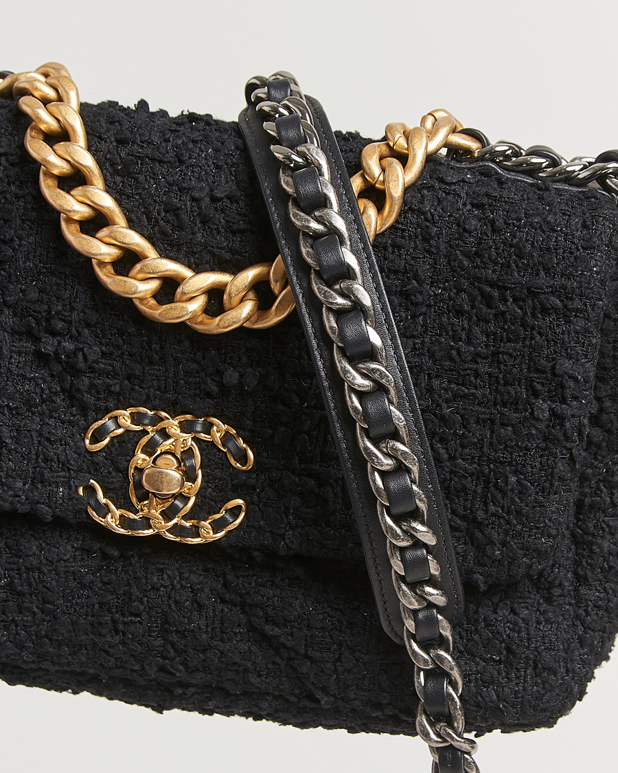 Herr | Gifts for Her | Chanel Pre-Owned | Chanel 19 Tweed Handbag Black