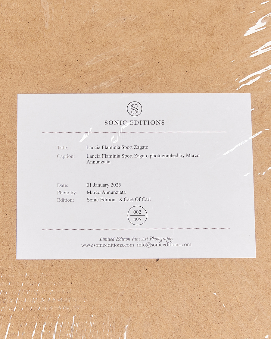 Herr | Tavlor | Sonic Editions | Framed Lancia Flaminia Sport Zagato