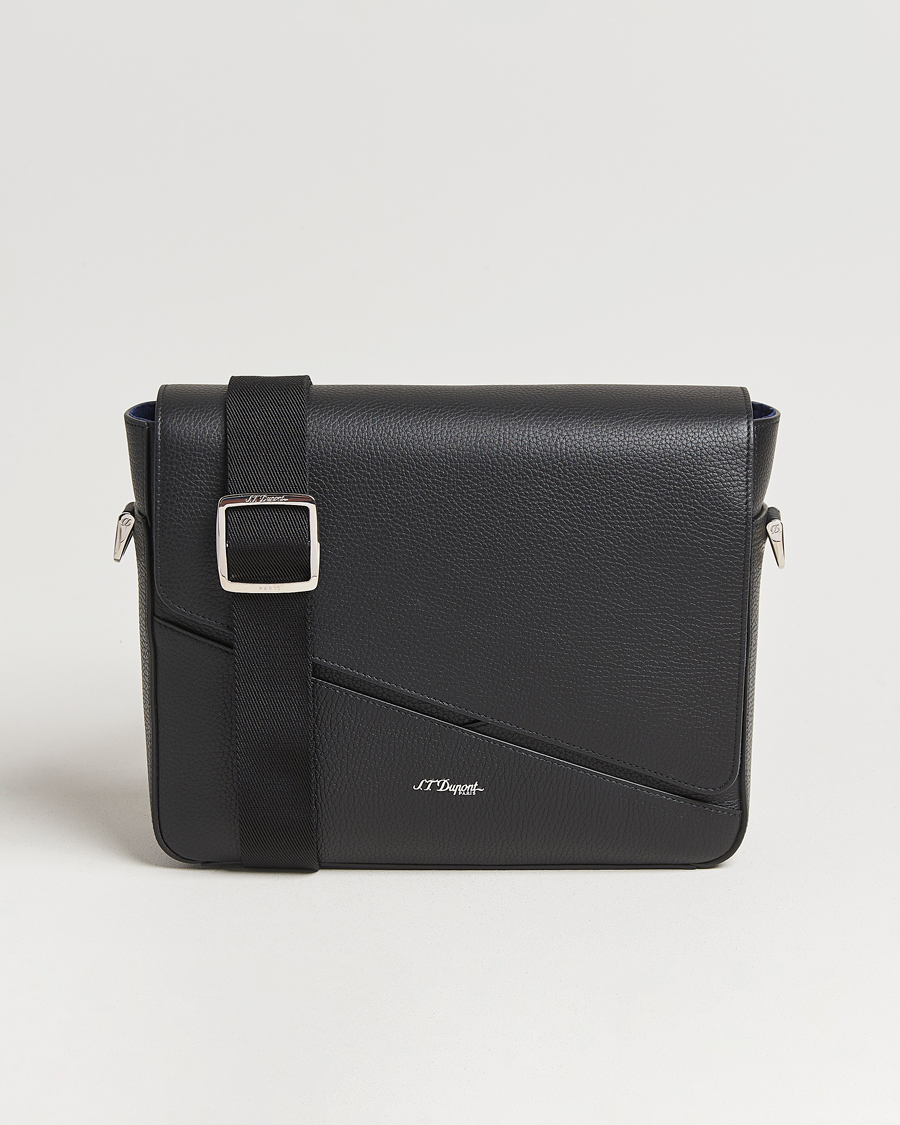 Herr | Väskor | S.T. Dupont | Neo Capsule Messenger Bag Black Grained