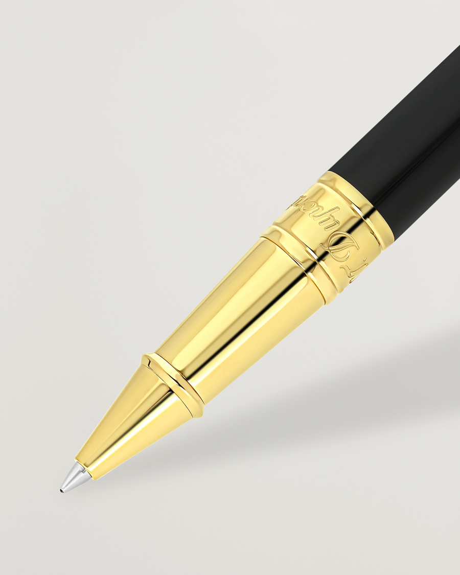 Herr | Pennor | S.T. Dupont | D-Initial Rollerball Pen Black/Golden