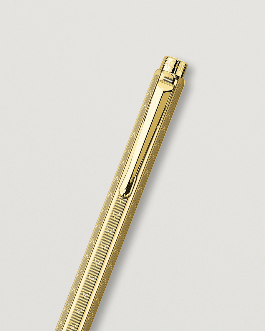 Herr | Pennor | Caran d'Ache | Caran d' Ache Ecridor Chevron Ballpoint Pen Gilded