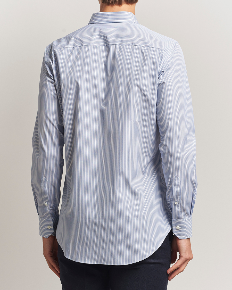 Herr | Skjortor | Brioni | Classic Dress Shirt Blue Stripe