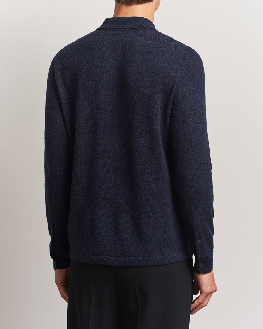 Herr | Tröjor | Brioni | Cashmere Shirt Cardigan Navy