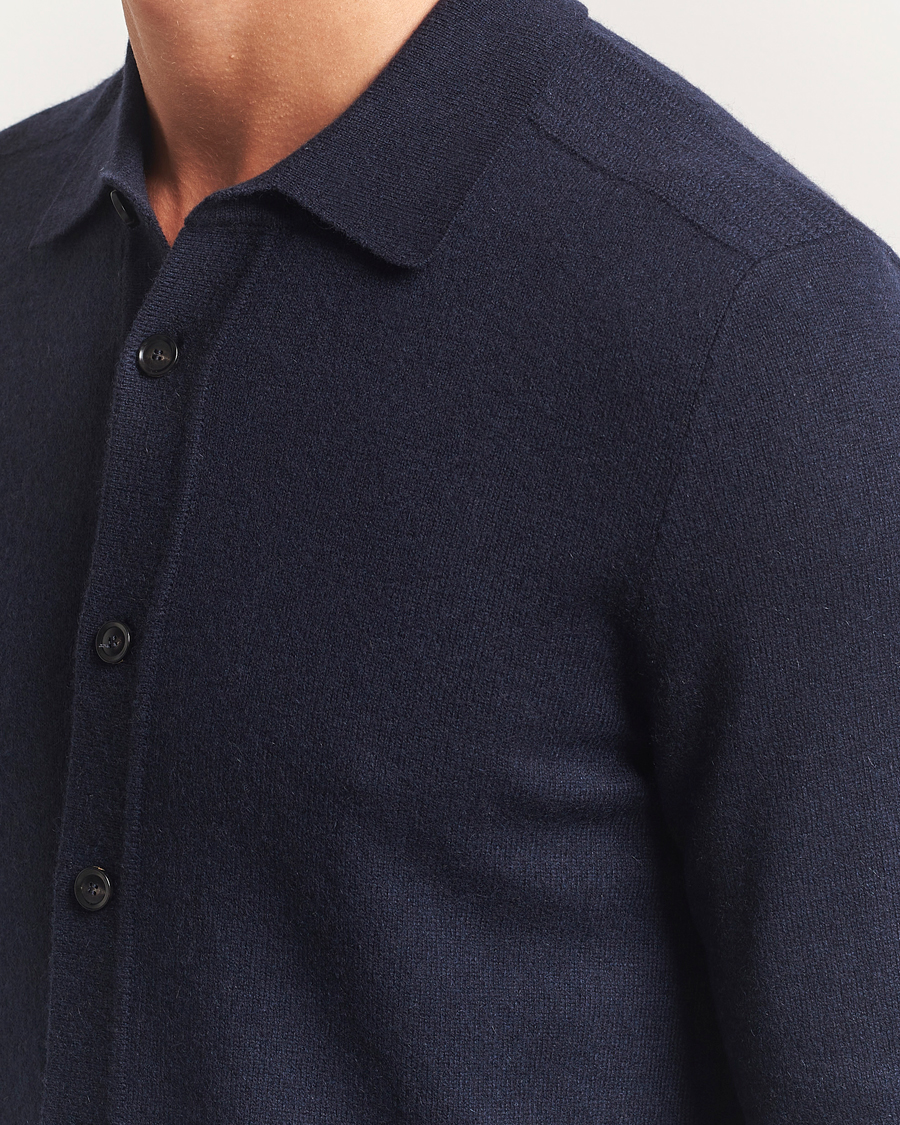 Herr | Tröjor | Brioni | Cashmere Shirt Cardigan Navy