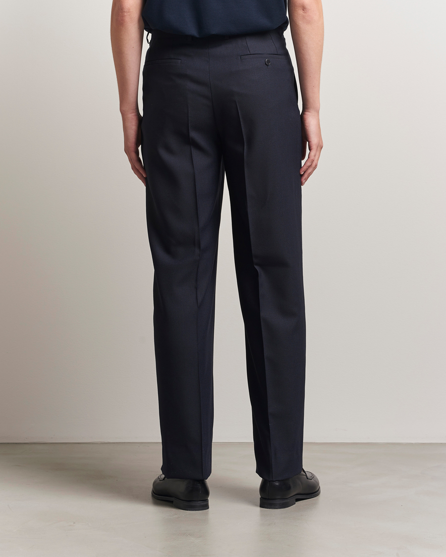 Herr | Byxor | Brioni | Capri Wool Trousers Navy
