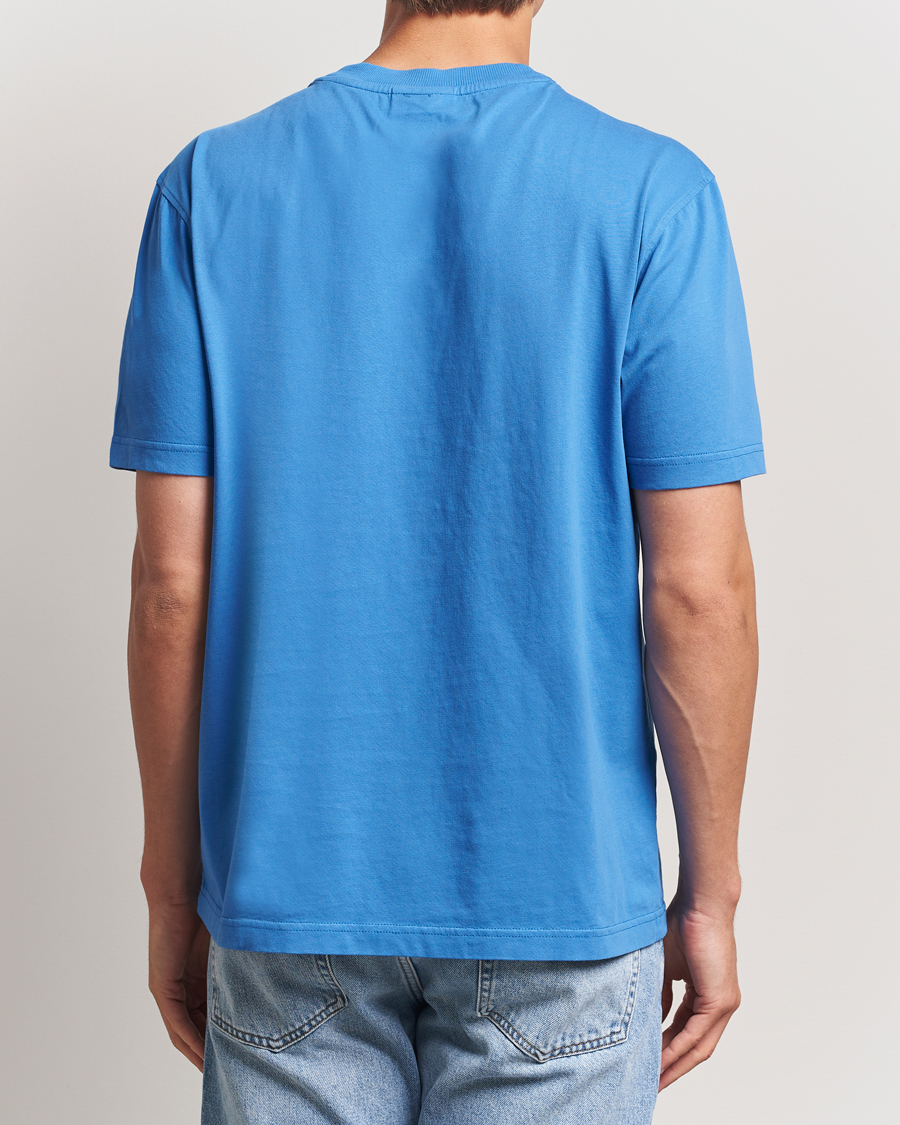 Herr | T-Shirts | NN07 | Adam Logo Crew Neck T-Shirt Blue Quartz
